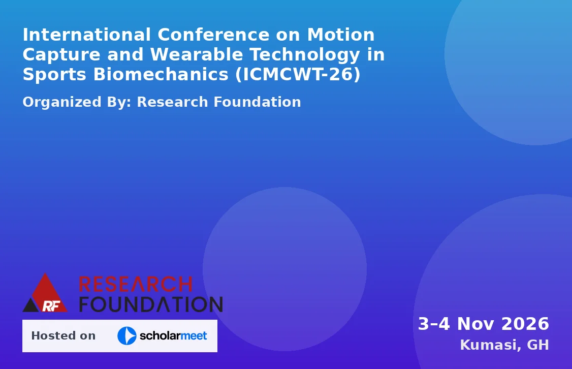 International Conference on Motion Capture and Wearable Technology in Sports Biomechanics (ICMCWT-26)