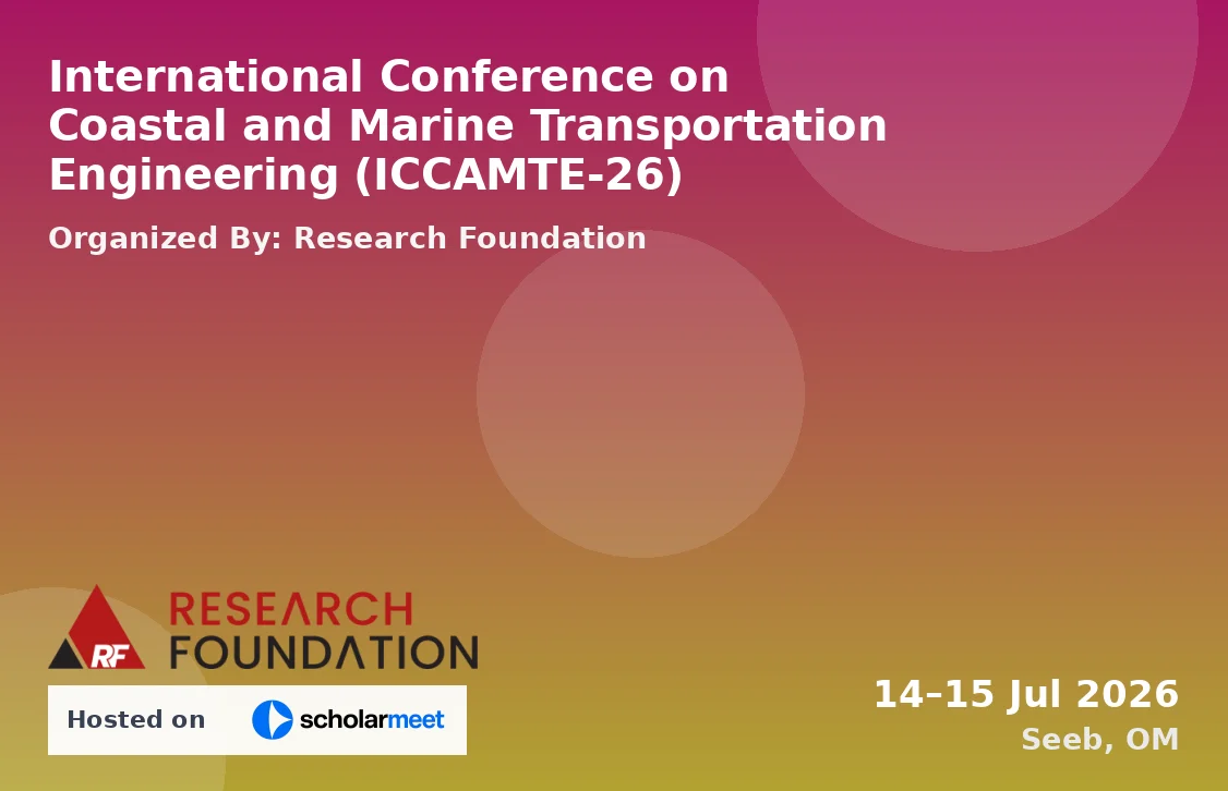 International Conference on Coastal and Marine Transportation Engineering (ICCAMTE-26)