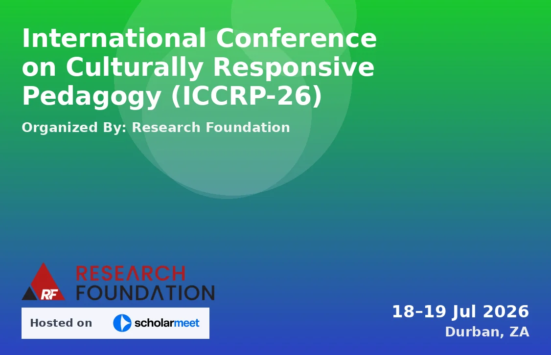 International Conference on Culturally Responsive Pedagogy (ICCRP-26)