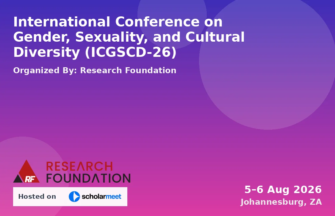 International Conference on Gender, Sexuality, and Cultural Diversity (ICGSCD-26)