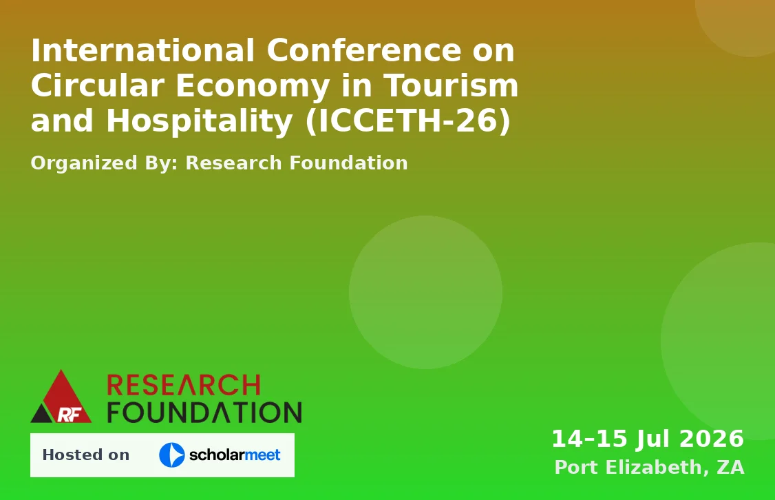 International Conference on Circular Economy in Tourism and Hospitality (ICCETH-26)