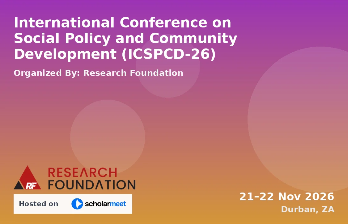 International Conference on Social Policy and Community Development (ICSPCD-26)