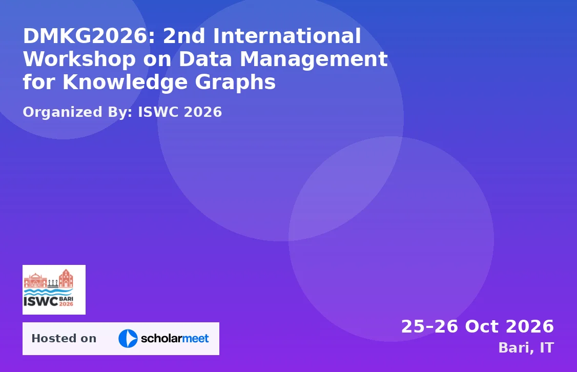 DMKG2026: 2nd International Workshop on Data Management for Knowledge Graphs