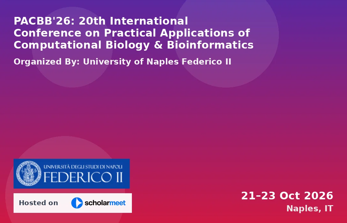 PACBB'26: 20th International Conference on Practical Applications of Computational Biology & Bioinformatics