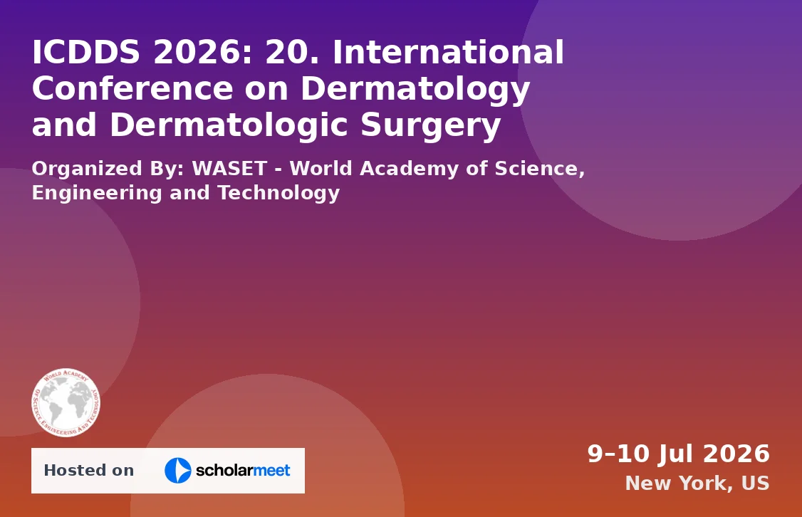 ICDDS 2026: 20. International Conference on Dermatology and Dermatologic Surgery