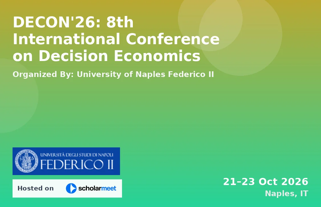 DECON'26: 8th International Conference on Decision Economics