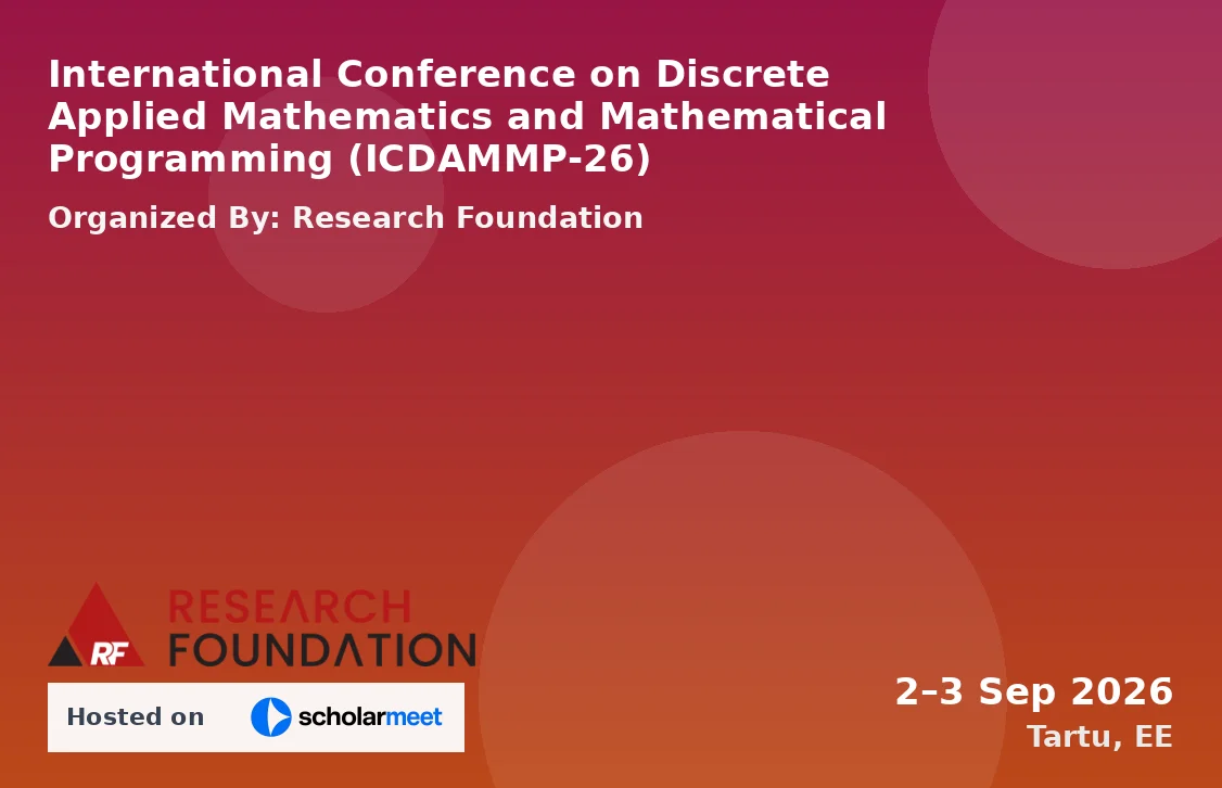 International Conference on Discrete Applied Mathematics and Mathematical Programming (ICDAMMP-26)