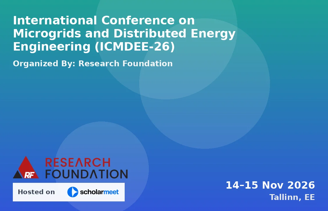 International Conference on Microgrids and Distributed Energy Engineering (ICMDEE-26)