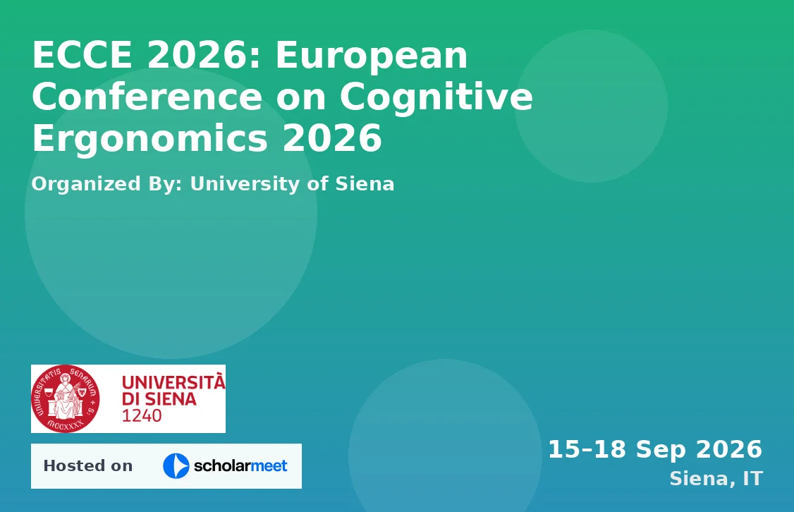 ECCE 2026: European Conference on Cognitive Ergonomics 2026