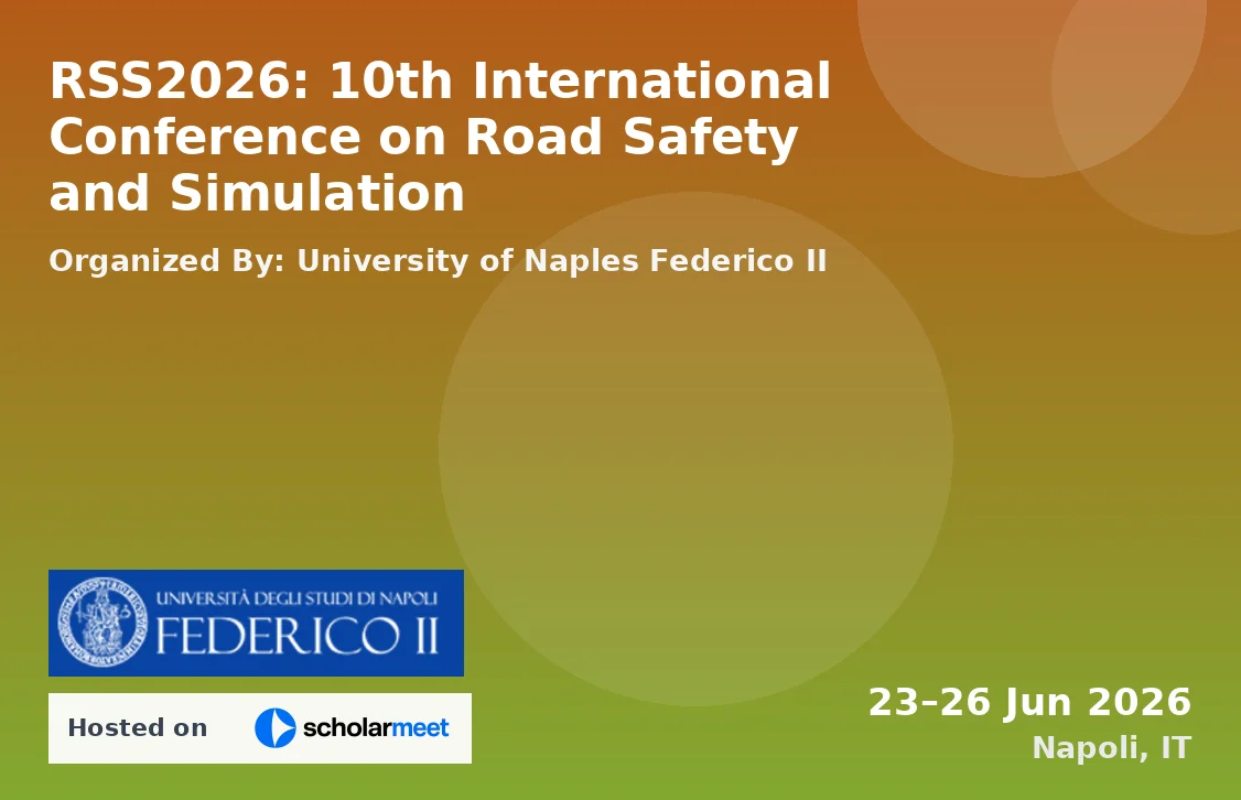 RSS2026: 10th International Conference on Road Safety and Simulation