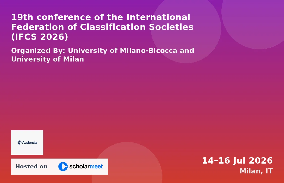 19th conference of the International Federation of Classification Societies (IFCS 2026)