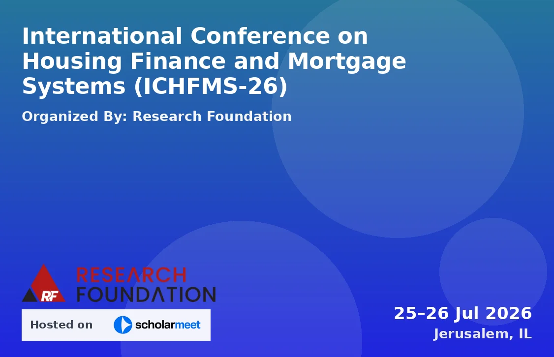 International Conference on Housing Finance and Mortgage Systems (ICHFMS-26)