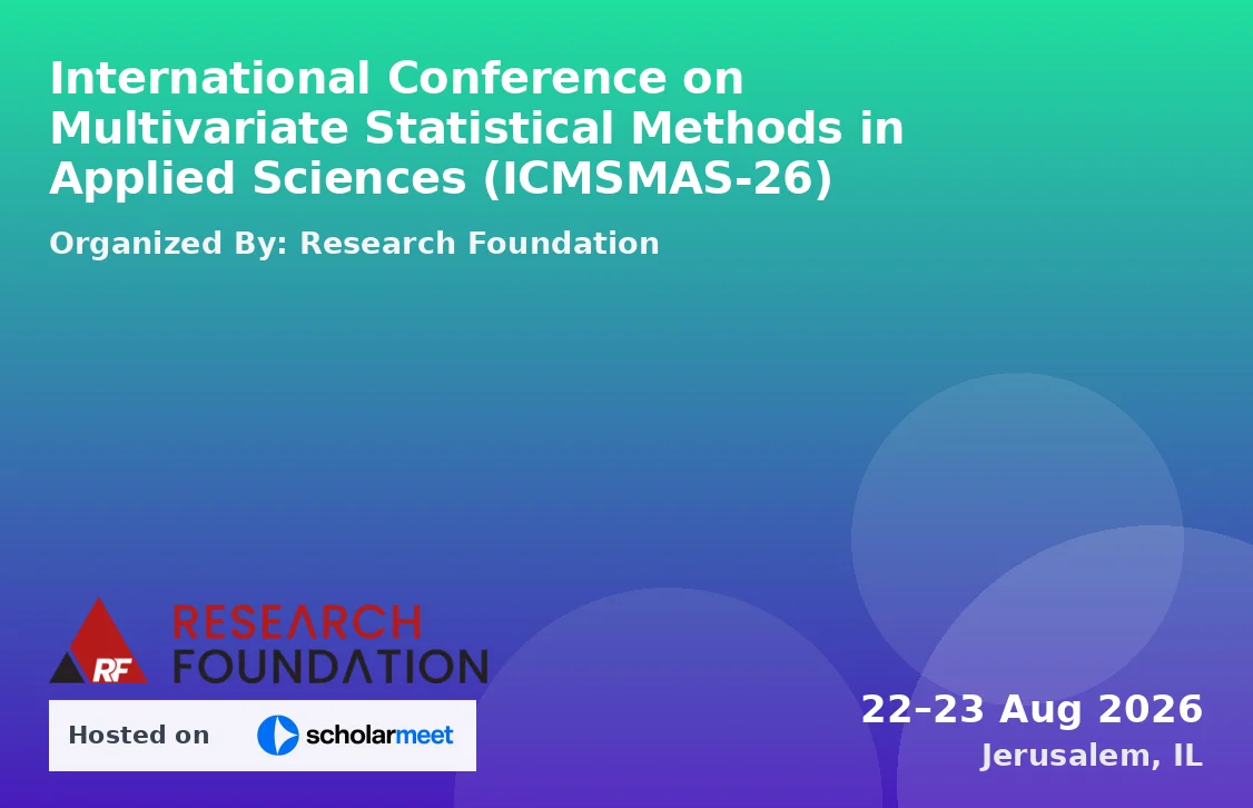 International Conference on Multivariate Statistical Methods in Applied Sciences (ICMSMAS-26)