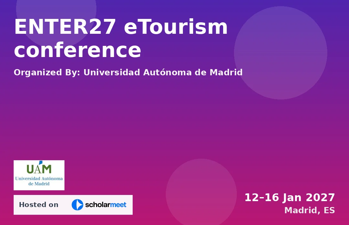 ENTER27 eTourism conference