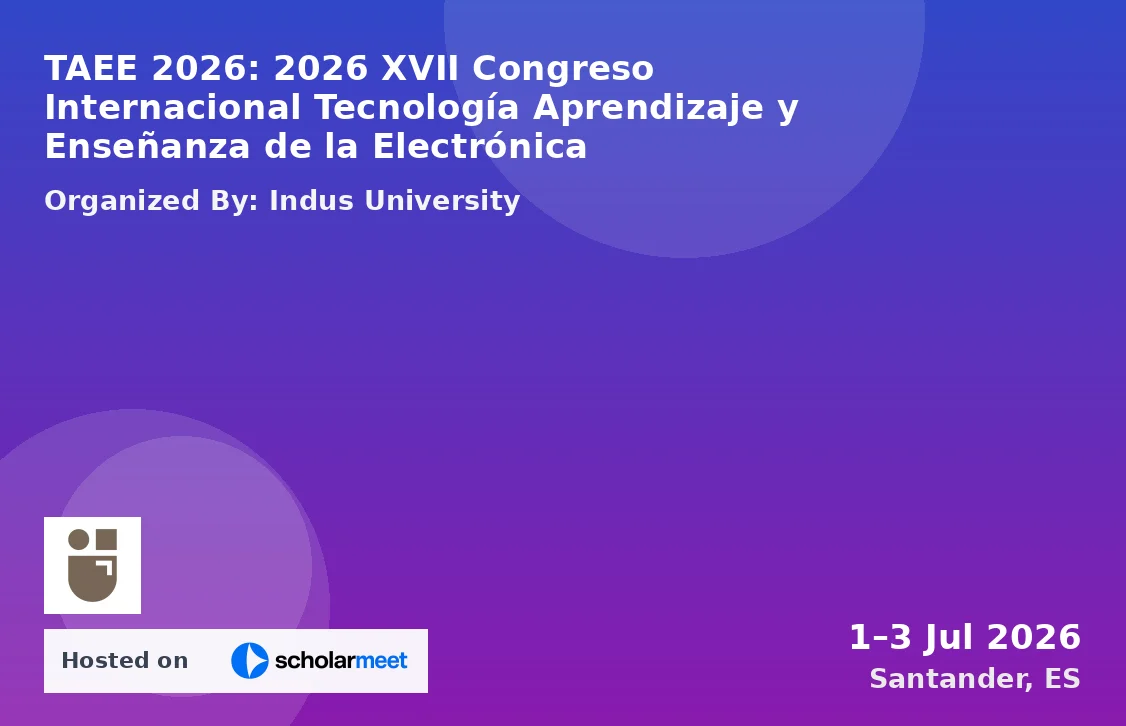 TAEE 2026: 2026 XVII Congreso Internacional Tecnología Aprendizaje y Enseñanza de la Electrónica
