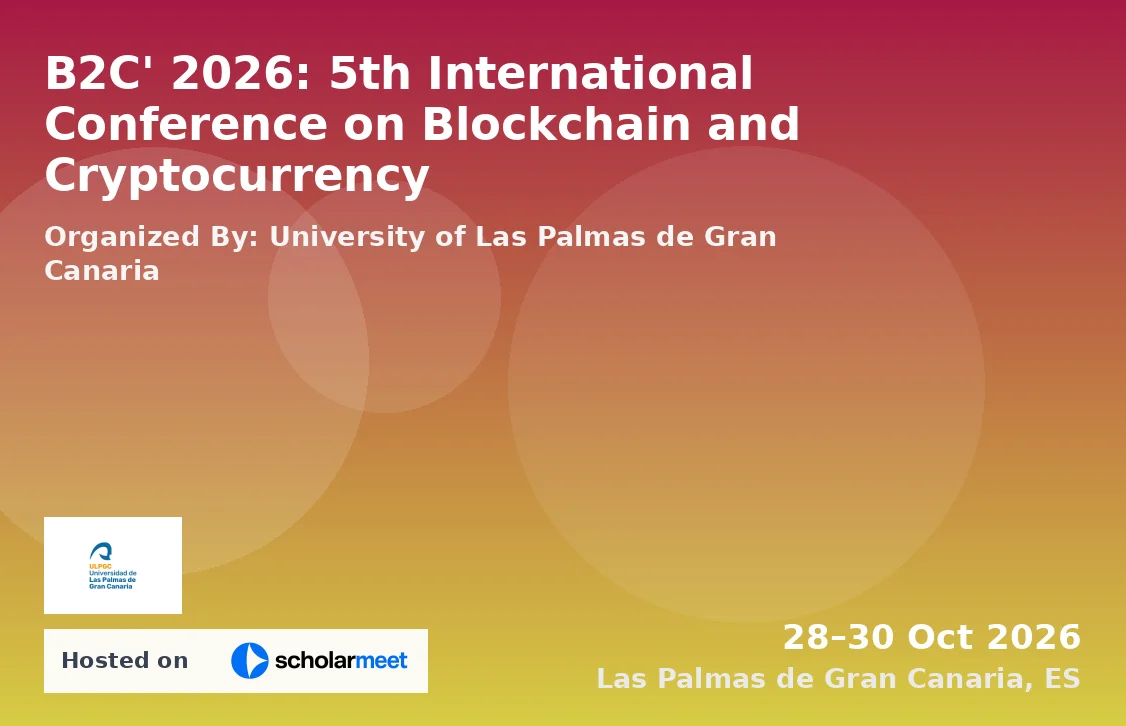 B2C' 2026: 5th International Conference on Blockchain and Cryptocurrency