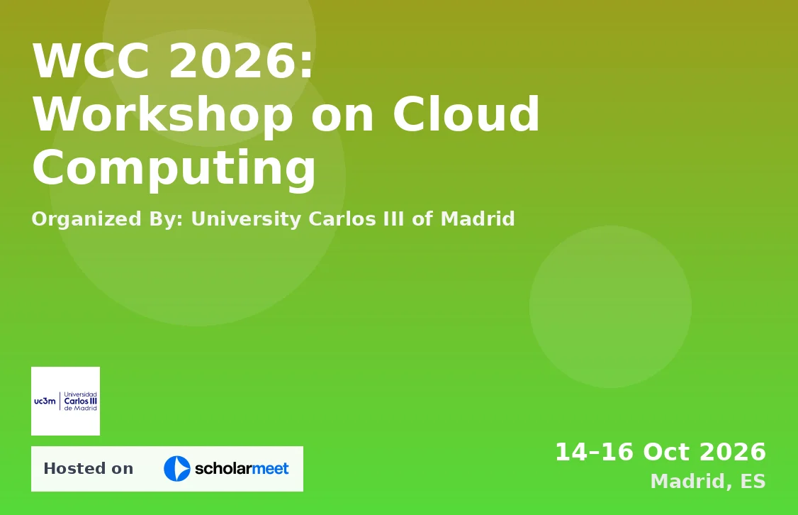 WCC 2026: Workshop on Cloud Computing