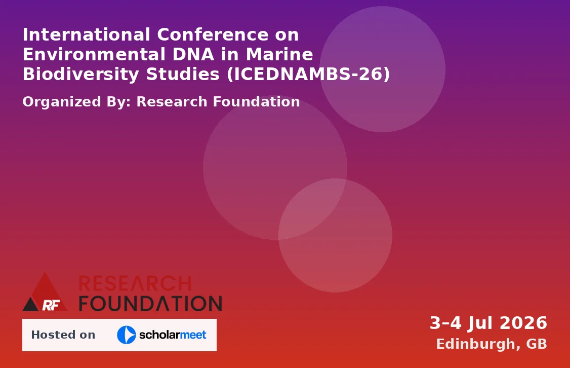 International Conference on Environmental DNA in Marine Biodiversity Studies (ICEDNAMBS-26)