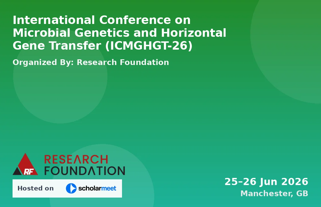 International Conference on Microbial Genetics and Horizontal Gene Transfer (ICMGHGT-26)