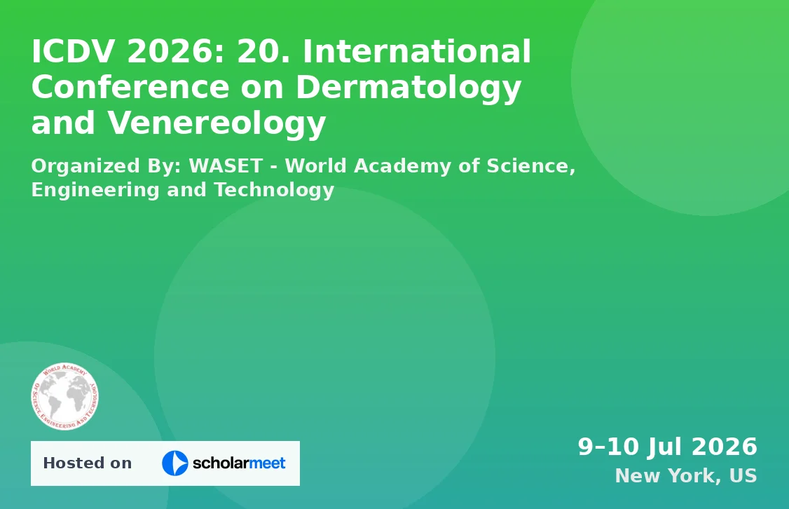 ICDV 2026: 20. International Conference on Dermatology and Venereology