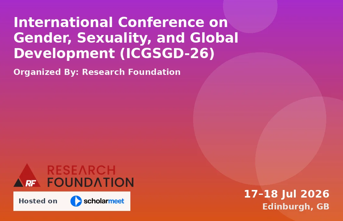 International Conference on Gender, Sexuality, and Global Development (ICGSGD-26)