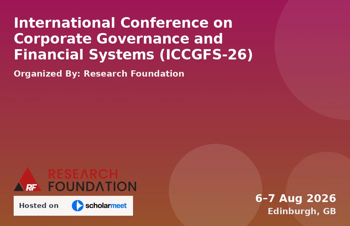 International Conference on Corporate Governance and Financial Systems (ICCGFS-26)