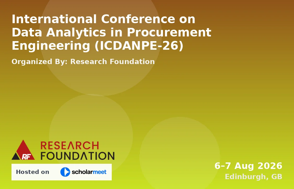 International Conference on Data Analytics in Procurement Engineering (ICDANPE-26)