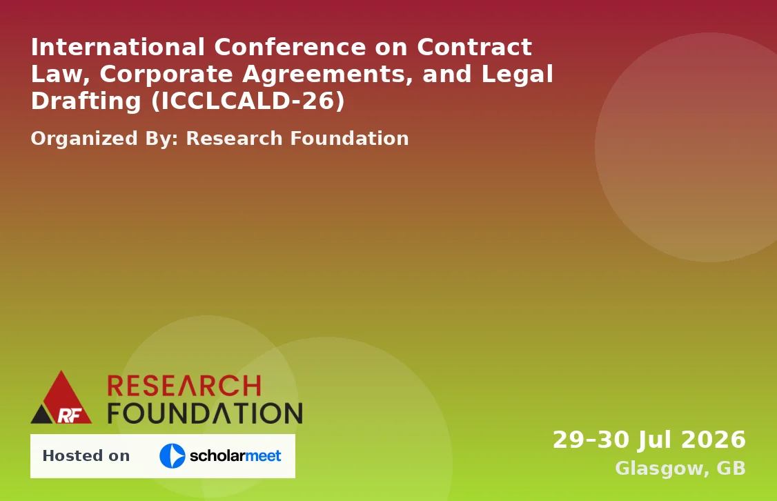 International Conference on Contract Law, Corporate Agreements, and Legal Drafting (ICCLCALD-26)