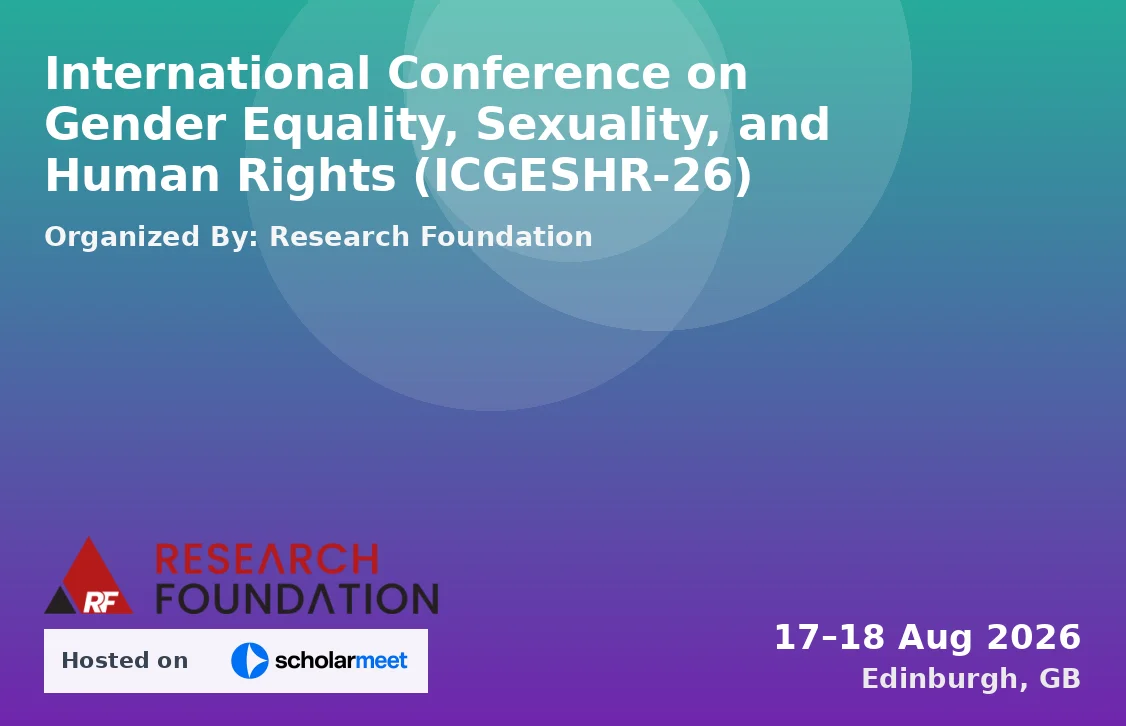 International Conference on Gender Equality, Sexuality, and Human Rights (ICGESHR-26)