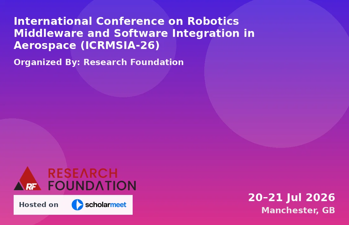 International Conference on Robotics Middleware and Software Integration in Aerospace (ICRMSIA-26)