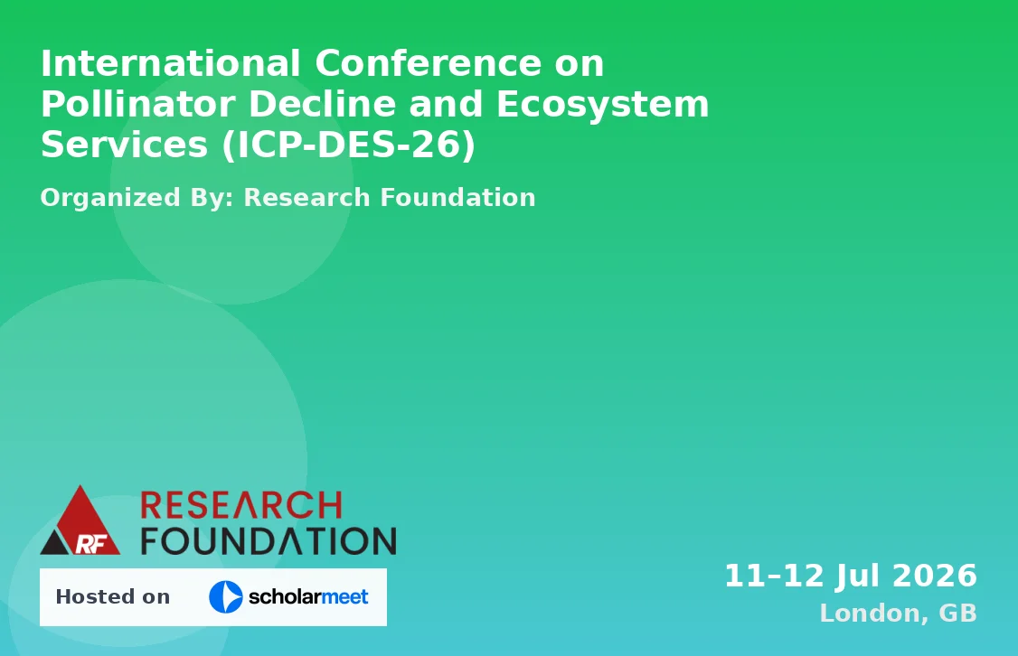 International Conference on Pollinator Decline and Ecosystem Services (ICP-DES-26)