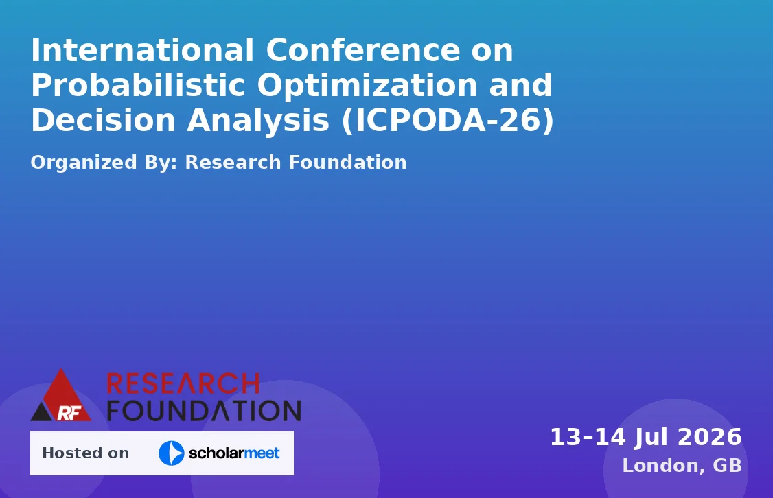 International Conference on Probabilistic Optimization and Decision Analysis (ICPODA-26)