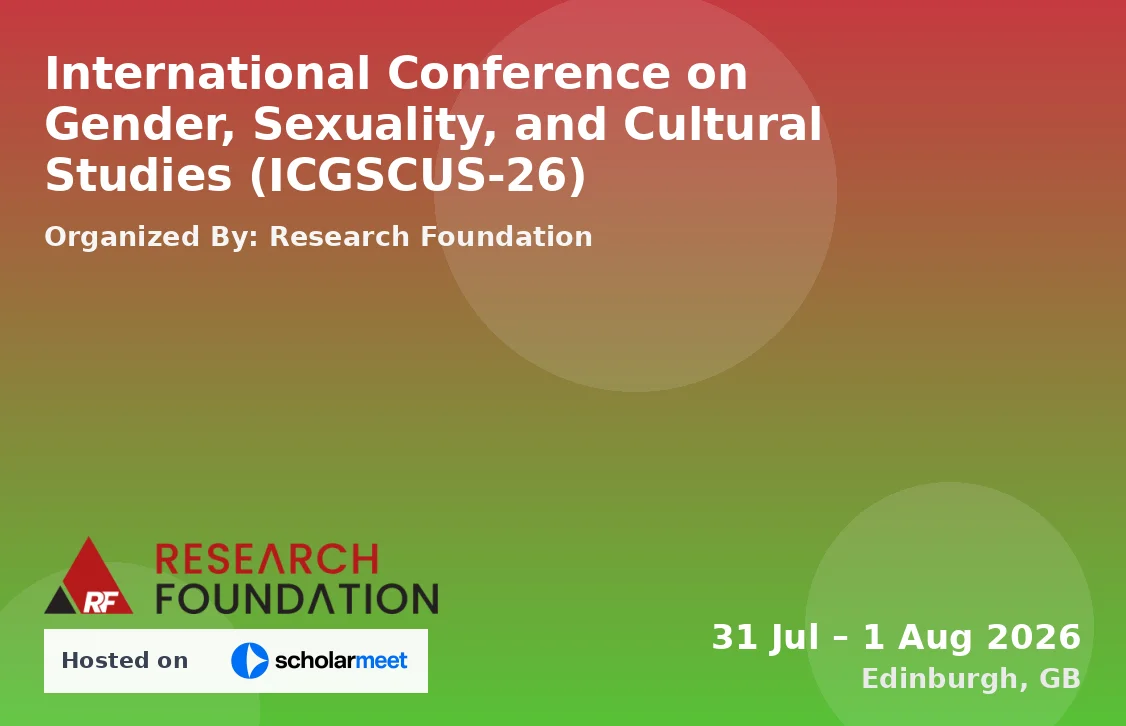 International Conference on Gender, Sexuality, and Cultural Studies (ICGSCUS-26)