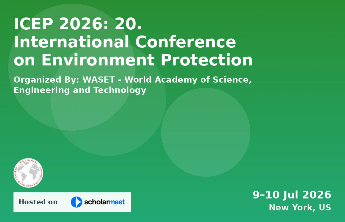 ICEP 2026: 20. International Conference on Environment Protection