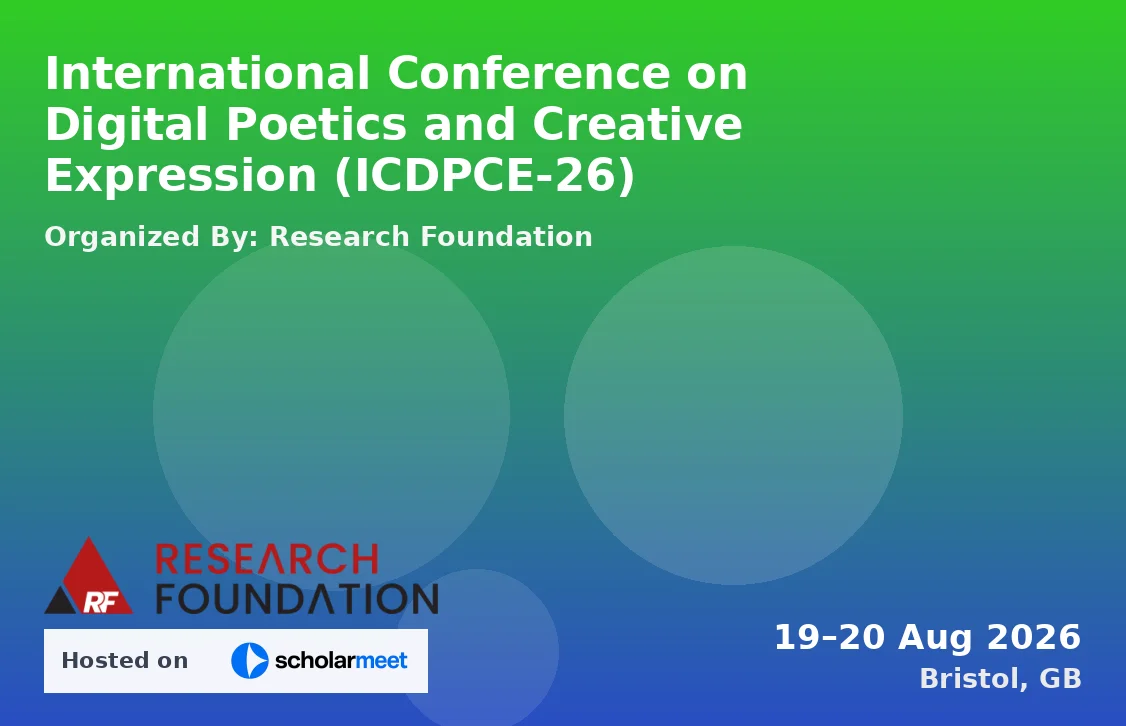 International Conference on Digital Poetics and Creative Expression (ICDPCE-26)