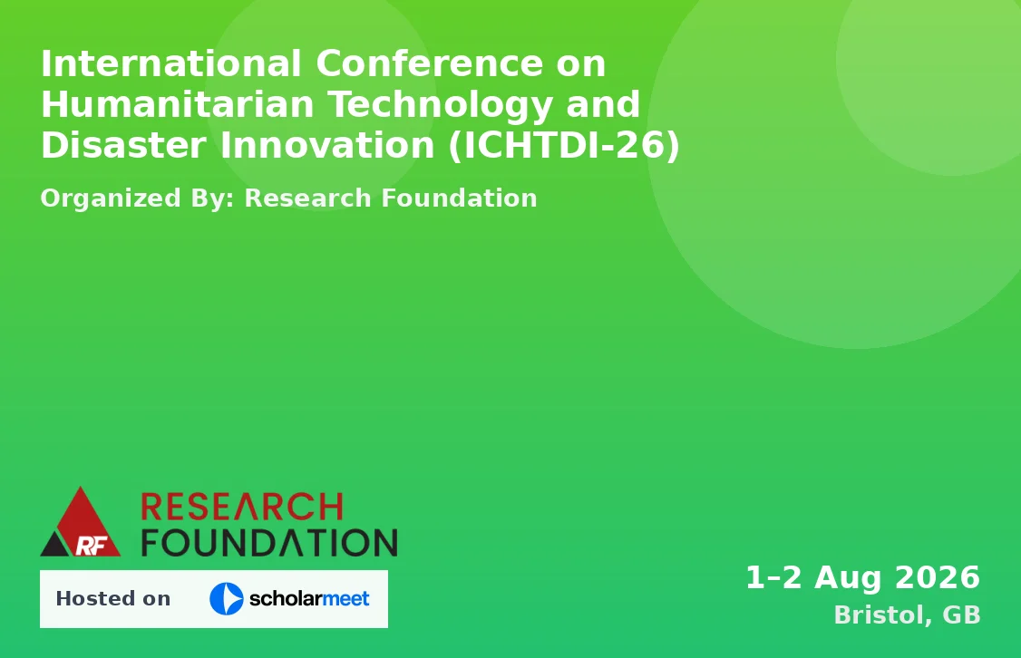 International Conference on Humanitarian Technology and Disaster Innovation (ICHTDI-26)