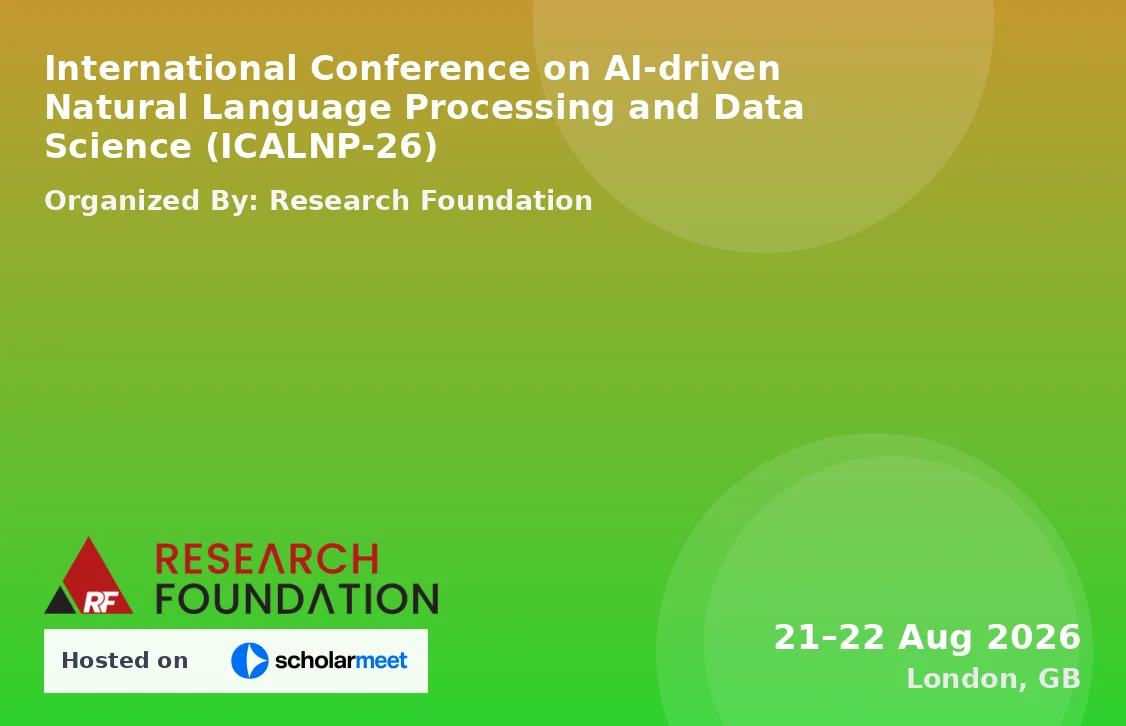 International Conference on AI-driven Natural Language Processing and Data Science (ICALNP-26)