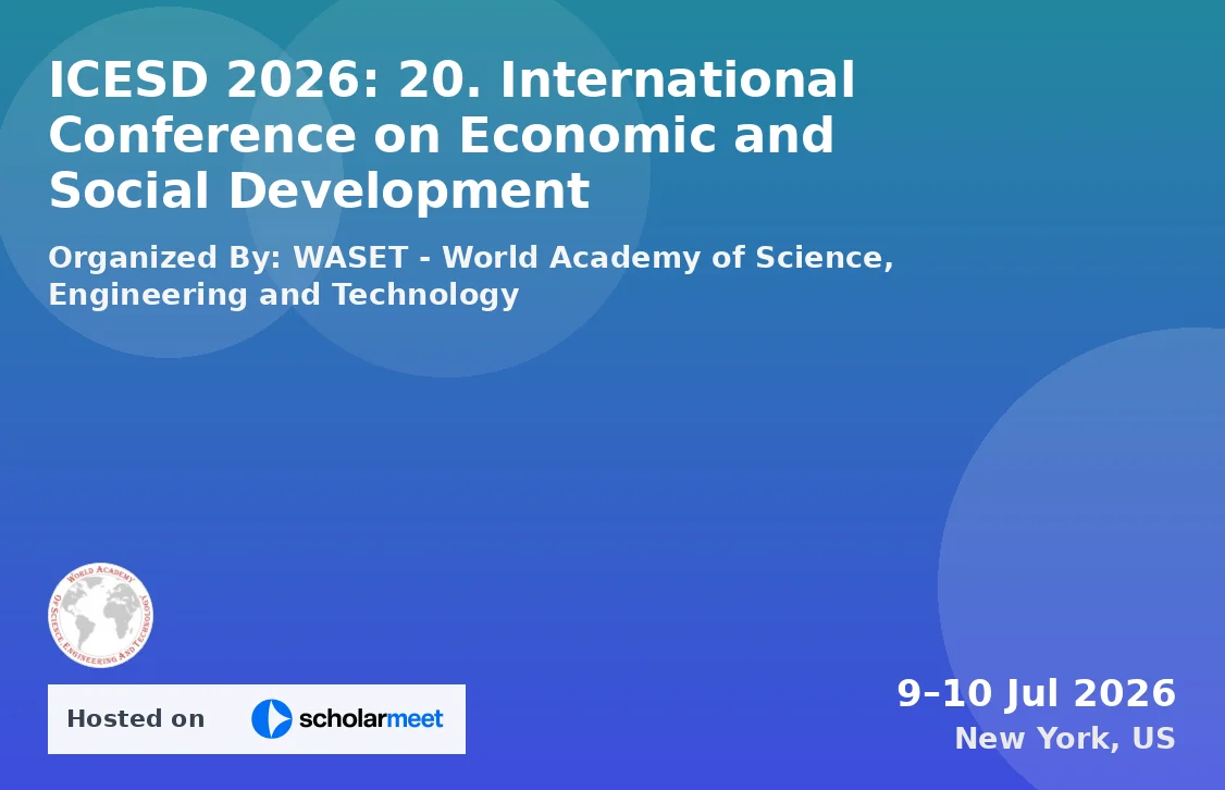 ICESD 2026: 20. International Conference on Economic and Social Development