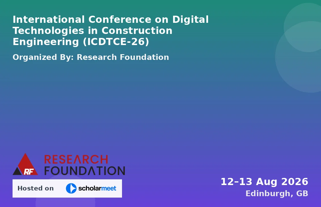 International Conference on Digital Technologies in Construction Engineering (ICDTCE-26)