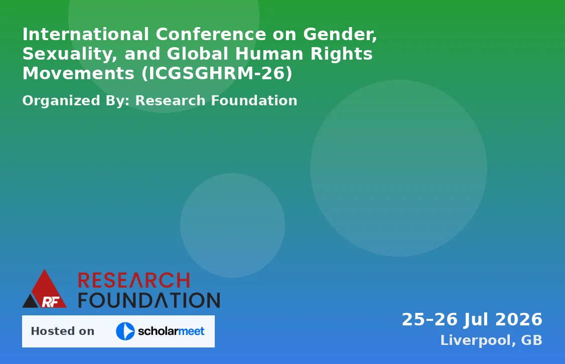 International Conference on Gender, Sexuality, and Global Human Rights Movements (ICGSGHRM-26)