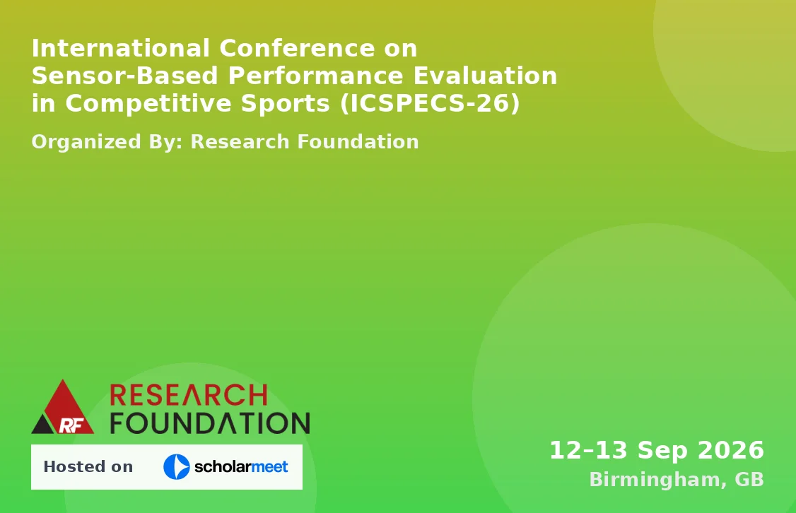 International Conference on Sensor-Based Performance Evaluation in Competitive Sports (ICSPECS-26)