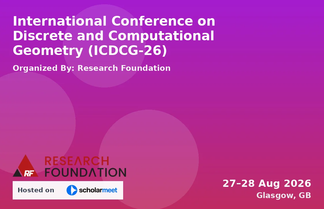 International Conference on Discrete and Computational Geometry (ICDCG-26)
