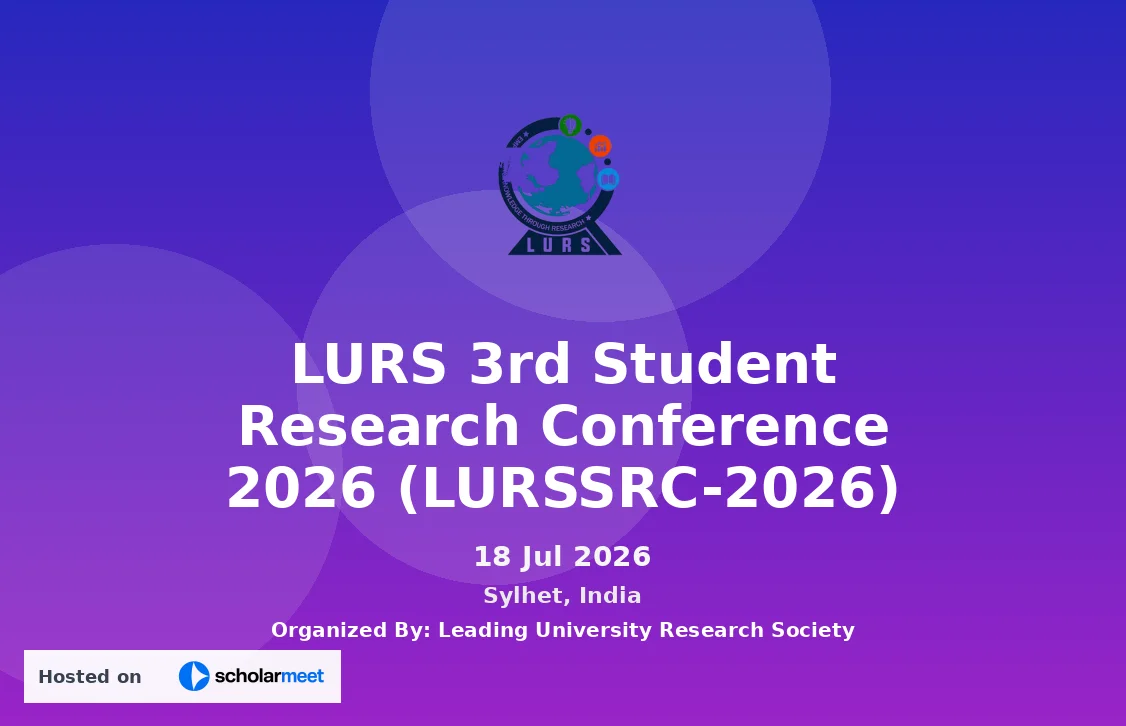 LURS 3rd Student Research Conference 2026 (LURSSRC-2026)
