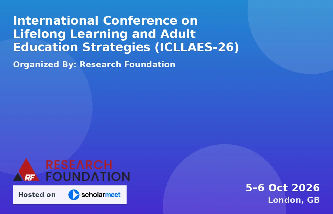 International Conference on Lifelong Learning and Adult Education Strategies (ICLLAES-26)