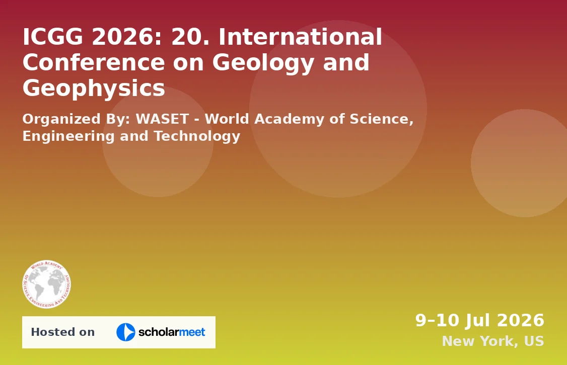 ICGG 2026: 20. International Conference on Geology and Geophysics