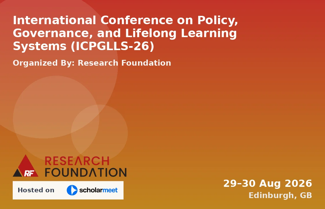 International Conference on Policy, Governance, and Lifelong Learning Systems (ICPGLLS-26)