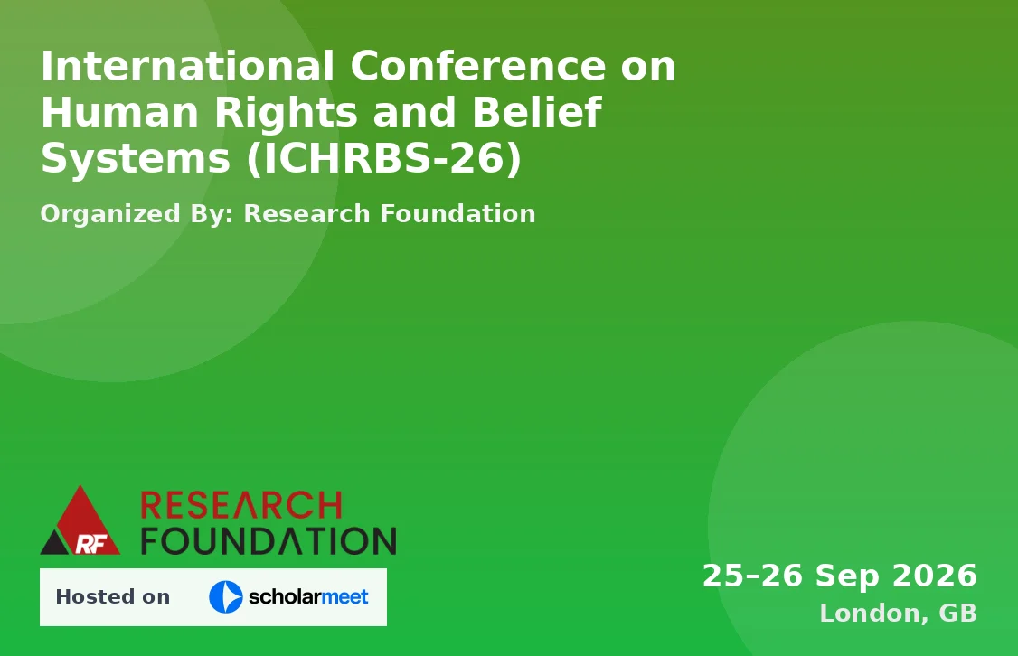 International Conference on Human Rights and Belief Systems (ICHRBS-26)