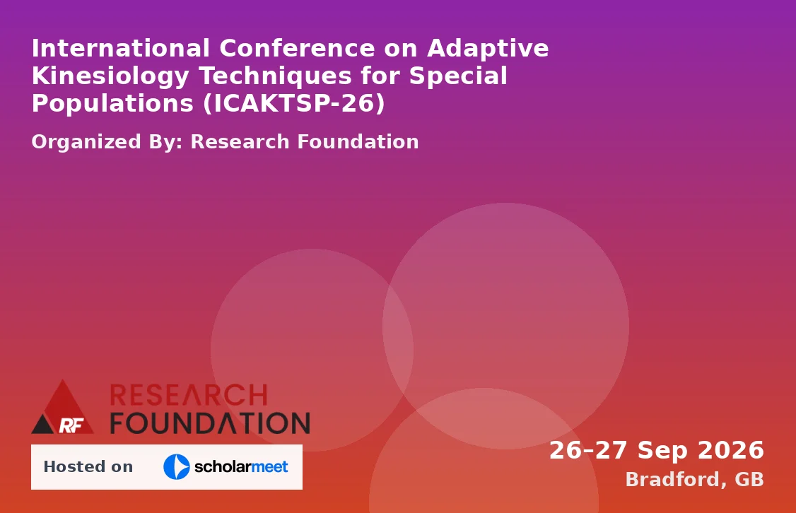 International Conference on Adaptive Kinesiology Techniques for Special Populations (ICAKTSP-26)