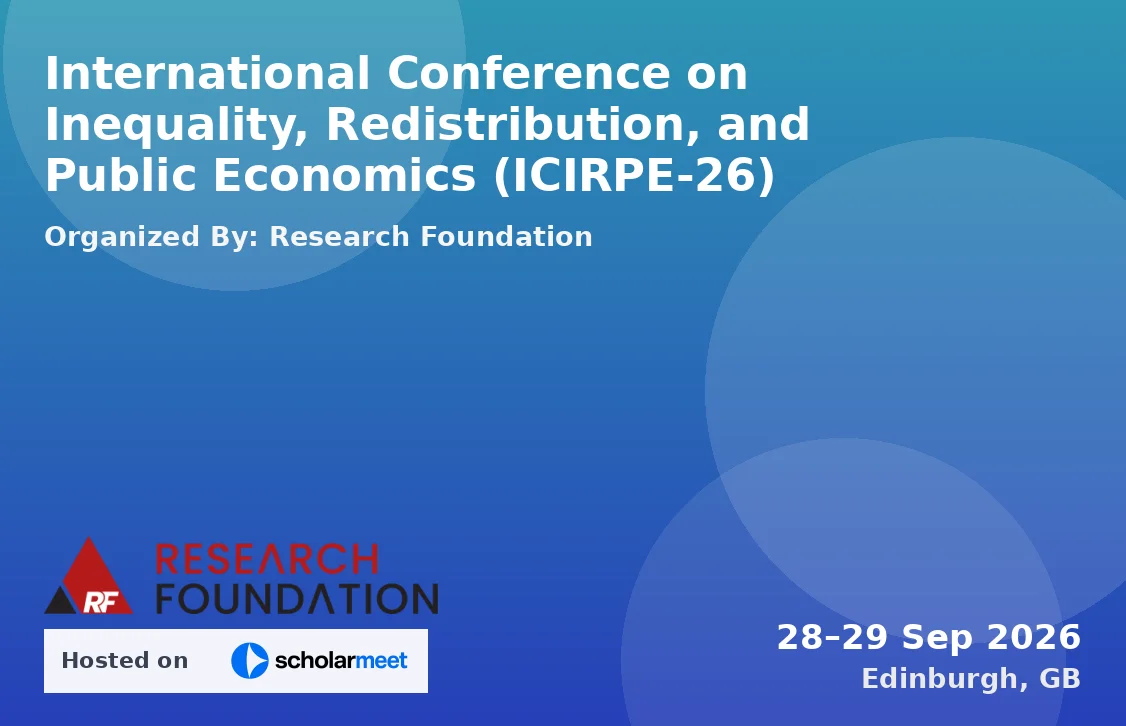 International Conference on Inequality, Redistribution, and Public Economics (ICIRPE-26)