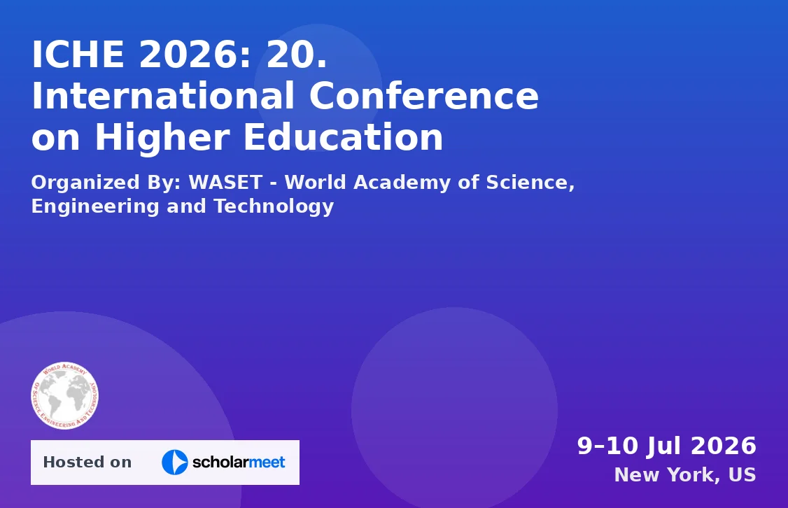 ICHE 2026: 20. International Conference on Higher Education